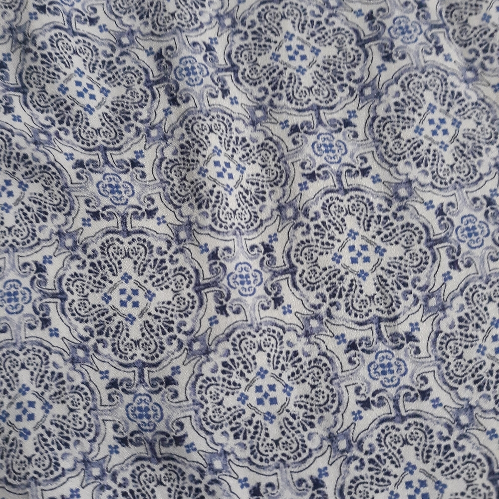 Half Button Down W/Ruffle Split Neck W/Ties - image 7